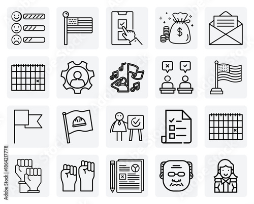 Democratic Process And Civic Participation – Voting, Political Debates, And Public Protests For Election Day Themed Content