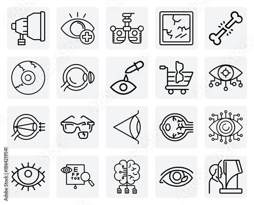 Photos Ophthalmic Examination And Diagnosis – Eye Checkups, Phoropter Tests, And Identi