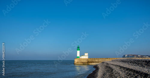 Leuchtturm von Le Téport  in der Normandie