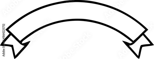 Ribbon banner icon, Ribbon banner, decorative silhouette icon, ribbons sign style. Web icon kit of text banner tapes, Vector illustration !