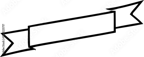 Ribbon banner icon, Ribbon banner, decorative silhouette icon, ribbons sign style. Web icon kit of text banner tapes, Vector illustration !