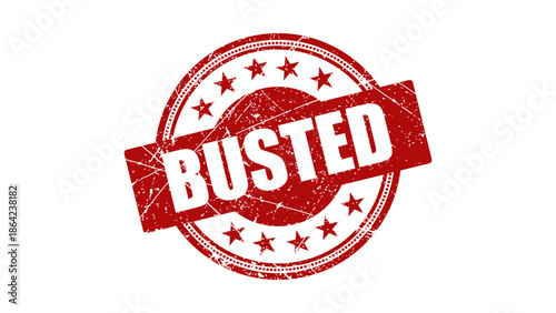 Busted stamp with grunge texture