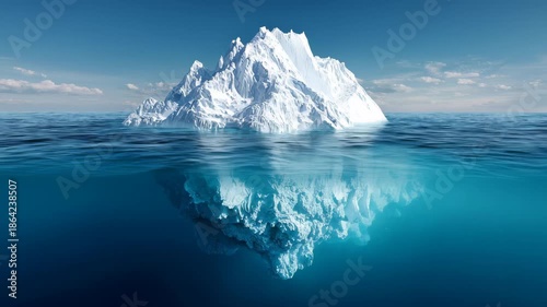 Majestic iceberg in calm waters