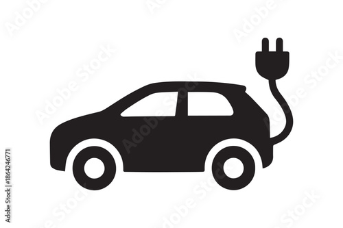 Red cartoon car vector illustration isolated on white background