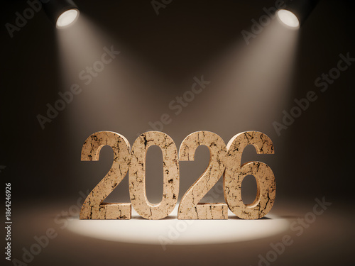 Wooden Number Celebration 2026 in Spotlight: Modern, Artistic 3D Anniversary Design