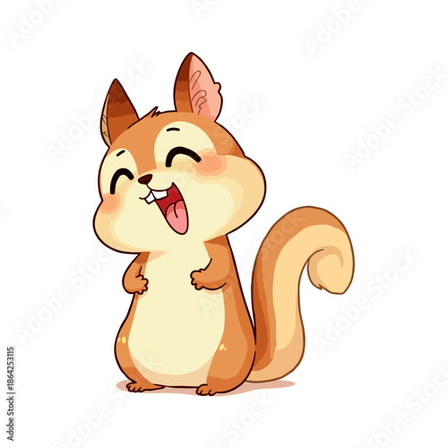 Cute Chipmunk Clipart 04