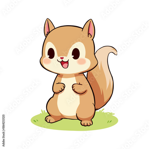 Cute Chipmunk Clipart 08