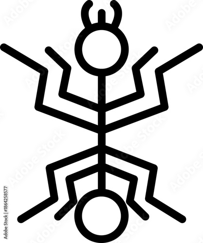 Nazca Lines Symbol – Historical Peru Landmark Icon, Ancient Nazca Artwork Vector – Archaeological Site Icon