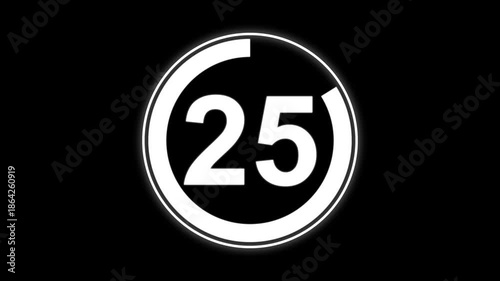 Circle countdown timer 30 seconds animation from 30 to 0 seconds, 30 Seconds countdown timer, Countdown timer, circle countdown animation for special deal Promotions.