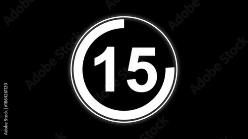 Circle countdown timer 20 seconds animation from 20 to 0 seconds, 20 Seconds countdown timer, Countdown timer, circle countdown animation for special deal Promotions.