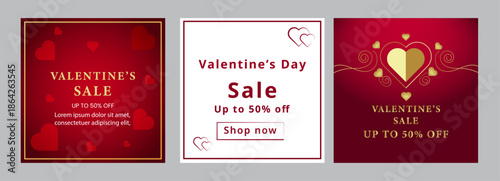 batch of valentine  sale post design 