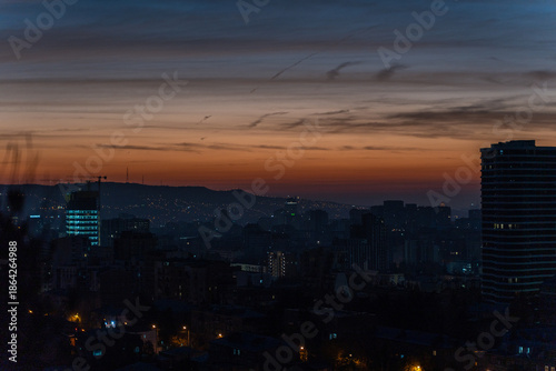 Wallpaper Mural Dawm sky over Tbilisi's downtown Torontodigital.ca
