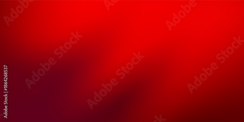 Dark red gradient background. Abstract smooth hot color gradation wallpaper. Vibrant intense blurred backdrop for banner, poster, leaflet, brochure, booklet. Fiery red orange overlay. Vector