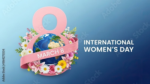 Wallpaper Mural Celebrating international women's day on march 8 with global unity Torontodigital.ca