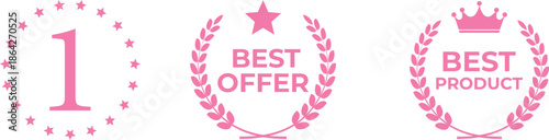 vector label collection suitable for design promotion media .Colorful best seller label badges,