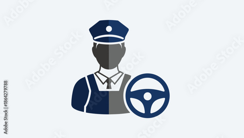 Chauffeur Icon Representing Professional Driving Services.