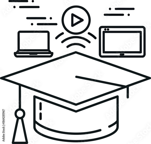 A simple graphic indicating the availability of a vector file for download or use
