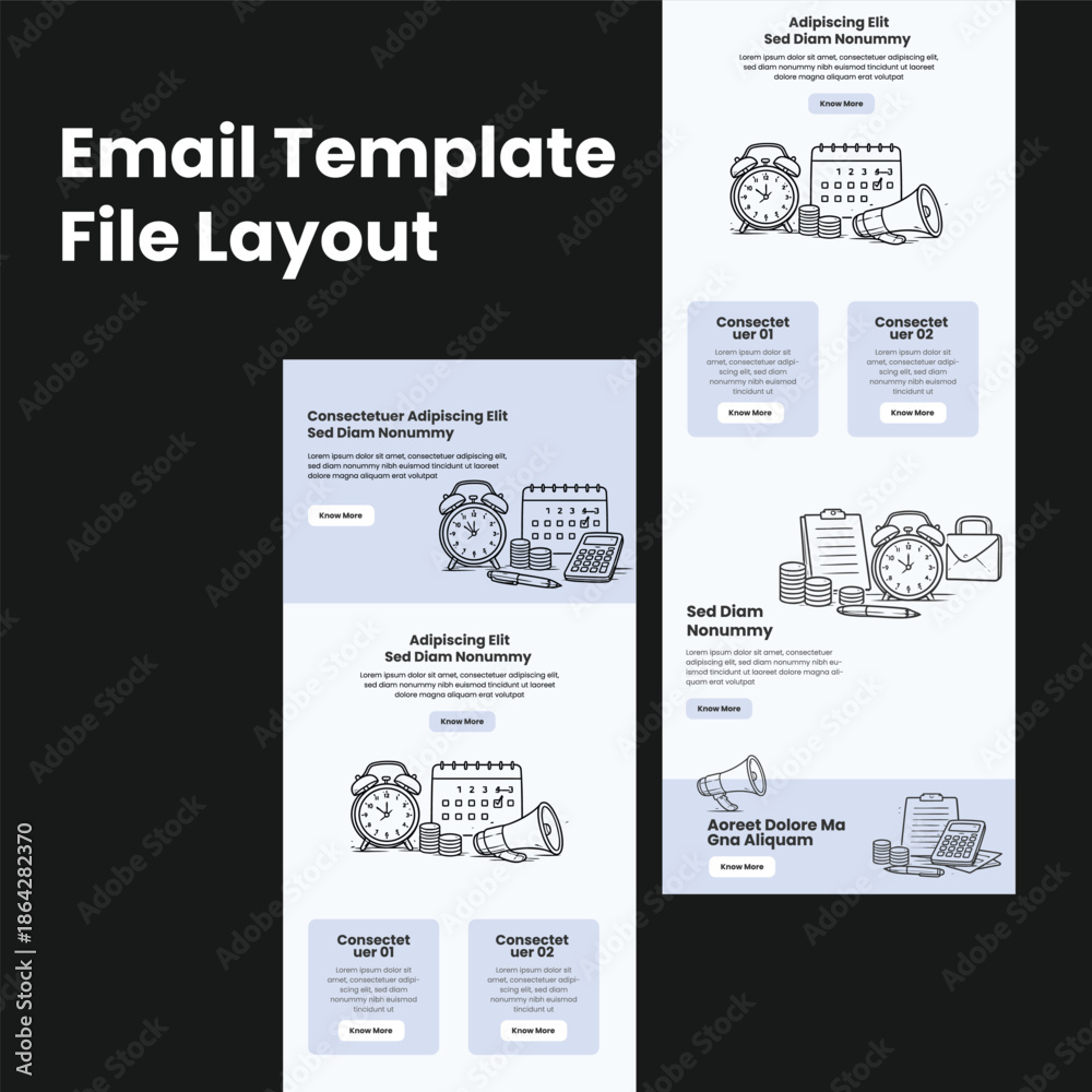 Obraz premium Tax Reminder Email Marketing Template Layout