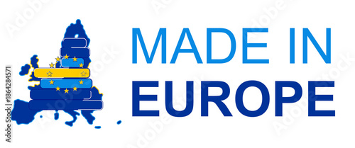 made in Europe symbol, isol...