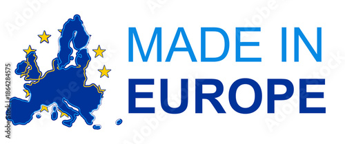 made in Europe symbol, isol...