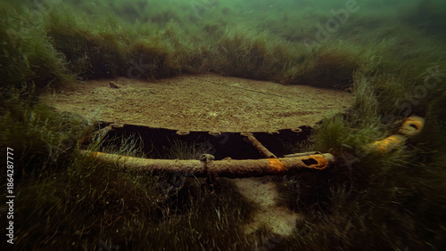 Scuba diving in the lake in UK