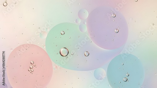 Pastel Oil and Water Abstract Macro Background Texture