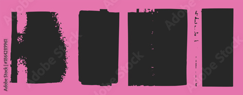 abstract speckled rectangle pattern set on pink background design