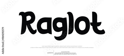 Classic typography serif font. Uppercase, lowercase, ligatures, ampersand, alternate, and number. Vector illustration word.