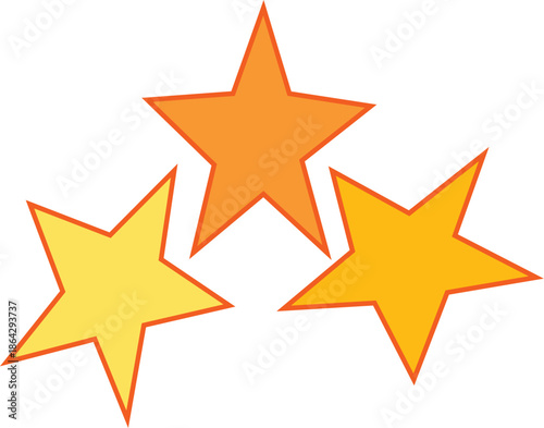 Golden shades star icon representing achievement and success isolated on a red background for design projects