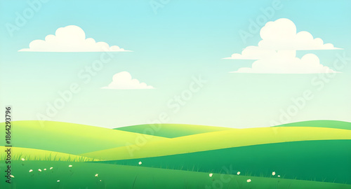 landscape with green grass and blue sky, green grass field, blue sky background, natural meadow scenery, fresh countryside landscape, open grassy land, peaceful nature view, sunny outdoor field, clear