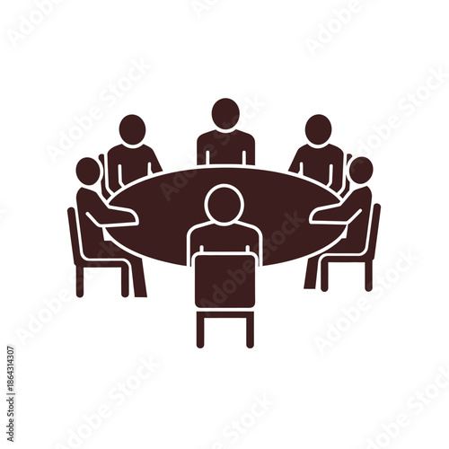 People gathering around a table