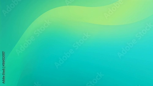 A vibrant video showcasing a mesmerizing abstract background with swirling green and blue gradient waves.