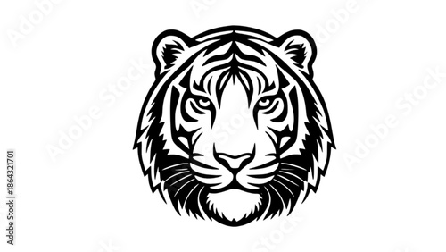 tiger head vector silhouette