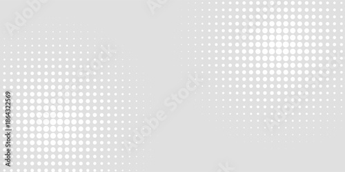 Dot white gray wave light technology texture background. Abstract big data digital concept.