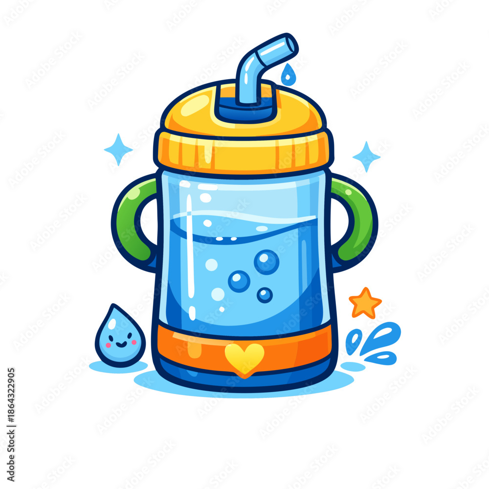 Obraz premium Kids Water Bottle Icon
