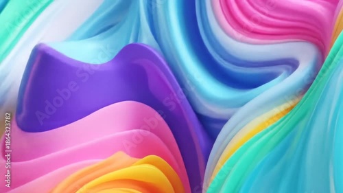 Abstract colorful wavy background graphic element for commercial design