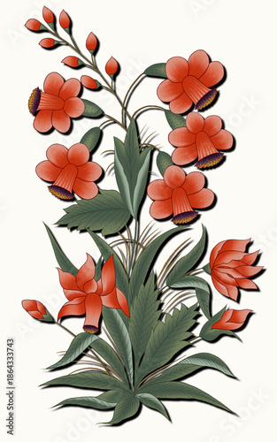 red and yellow flowers