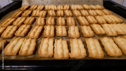 Baking shortbread cookies for Christmas