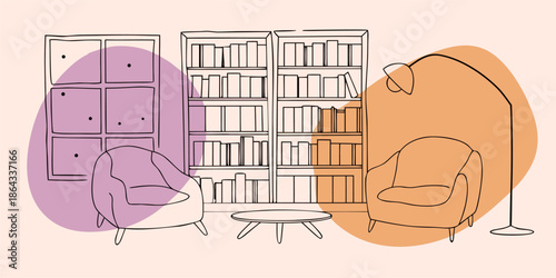 Winter Wonderland Library Scene