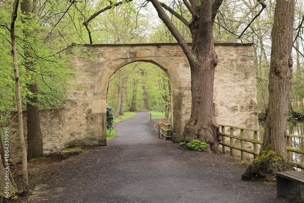 Obraz premium Blick auf Burg Vischering in Lüdinghausen