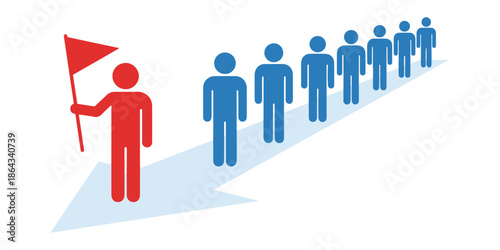 Leadership and Guidance Concept Illustration.