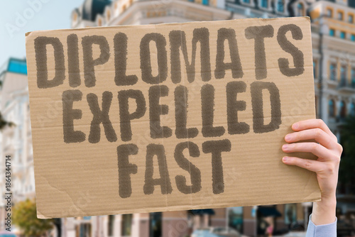 Canvas Print "Diplomats Expelled Fast" Officials ordered to leave countries
