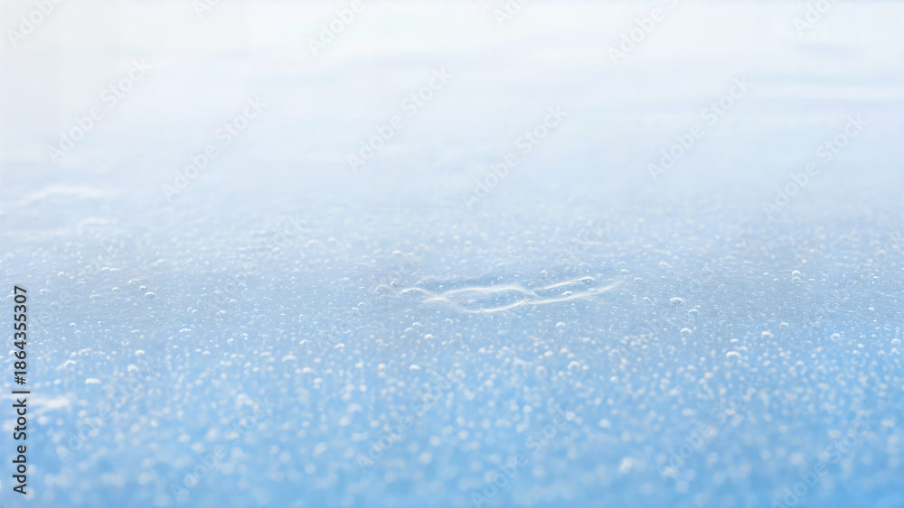 Obraz premium Close up light blue texture background with small water drops