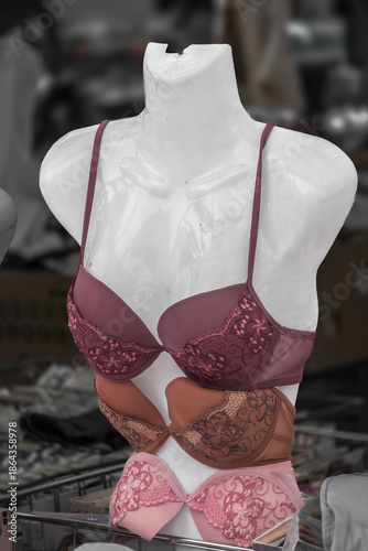 Büstenhalter auf einer Schaufensterpuppe