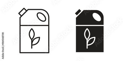 Biofuel icons in trendy flat style. Icon design, logo, app, UI. Vector illustration