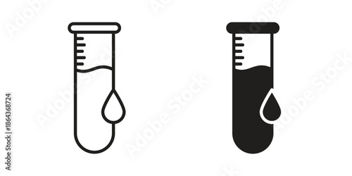 Blood Report icons in trendy flat style. Icon design, logo, app, UI. Vector illustration