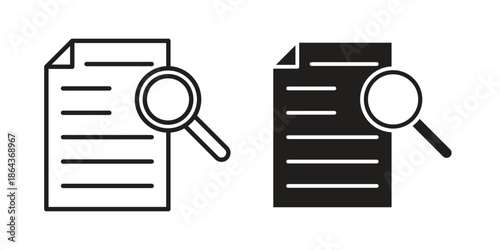 Case studies icons in trendy flat style. Icon design, logo, app, UI. Vector illustration