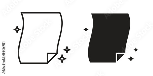 Cleaning cloth icons in trendy flat style. Icon design, logo, app, UI. Vector illustration