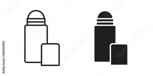 Deodorant roll on icons in trendy flat style. Icon design, logo, app, UI. Vector illustration