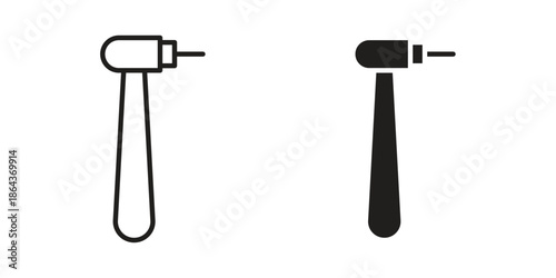 Dental nozzle drill icons in trendy flat style. Icon design, logo, app, UI. Vector illustration
